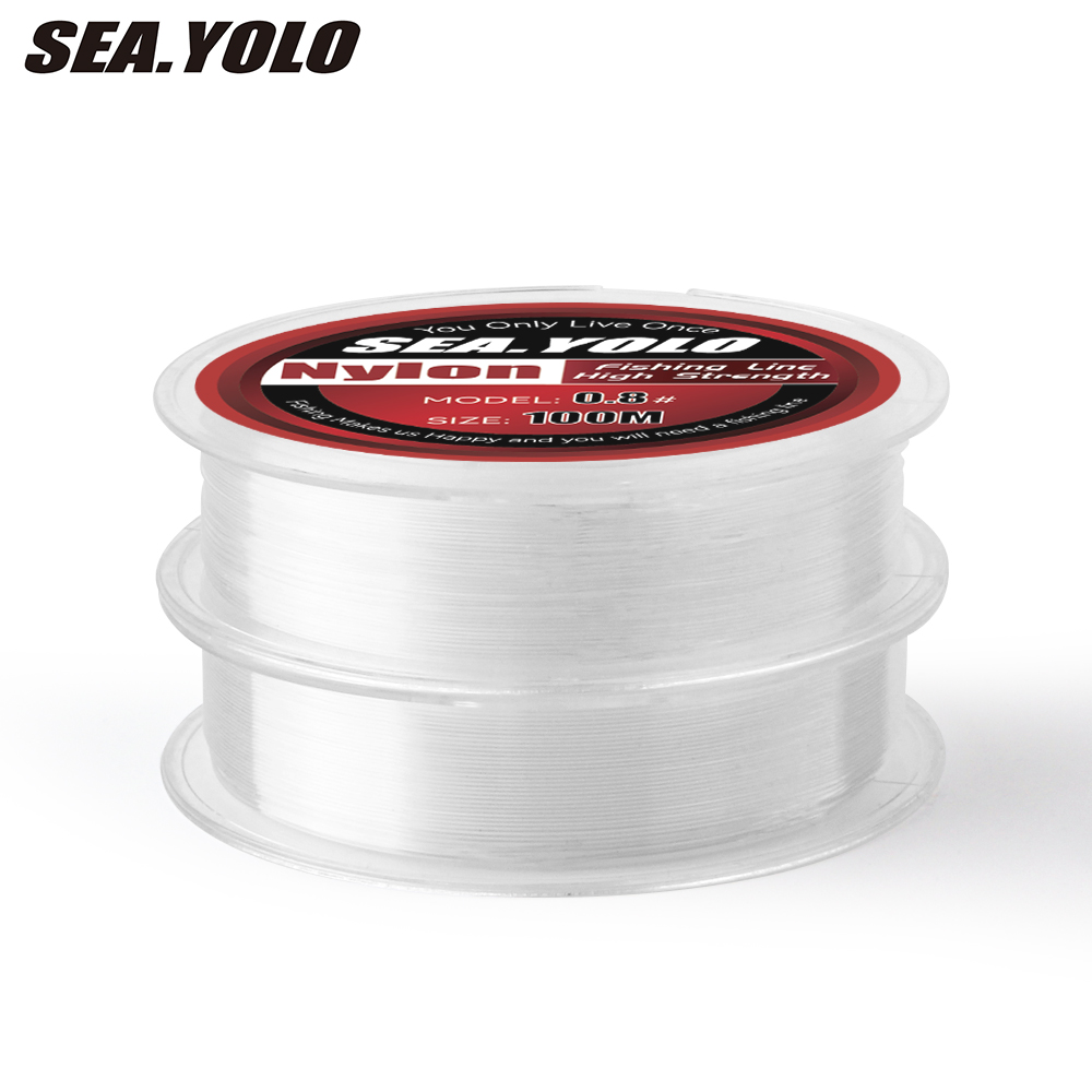Monofilament Line - Sea.Yolo 100m importato forte cristallo nylon